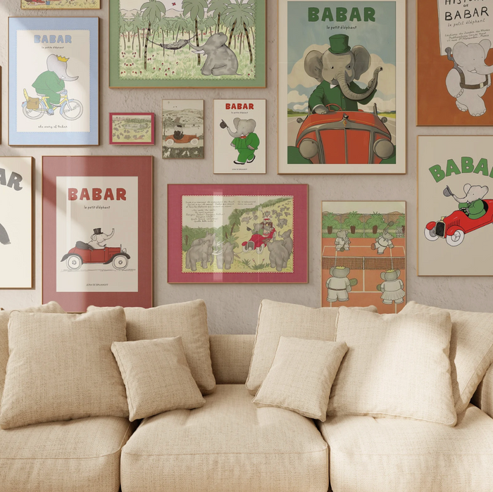 Babar The Elephant Art Prints