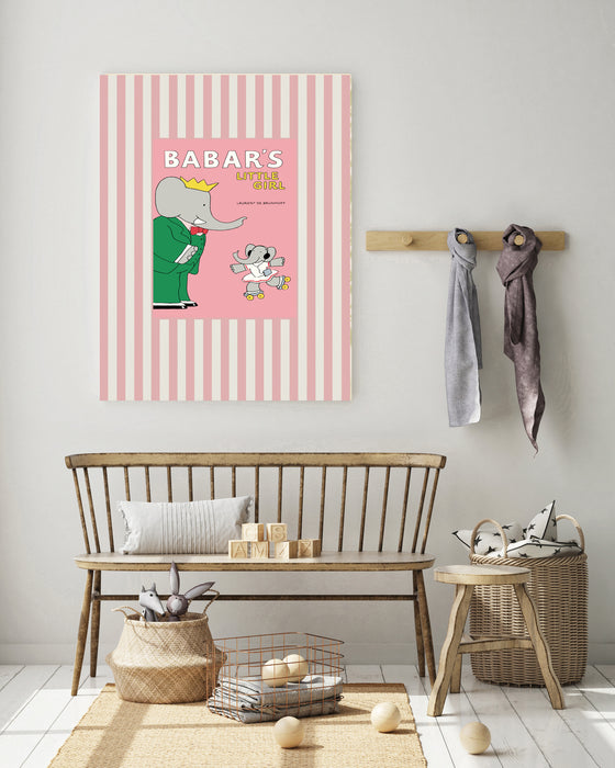 Babar the Elephant Goes Ballet Vintage Nursery Art Print