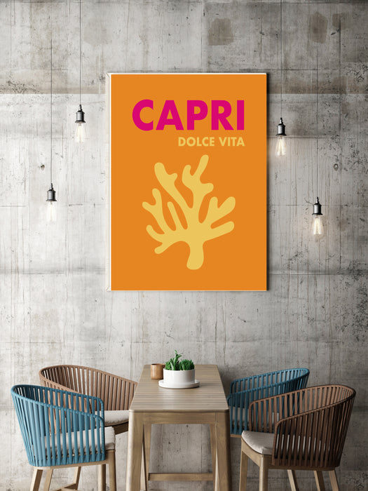 Capri Travel City Art Print