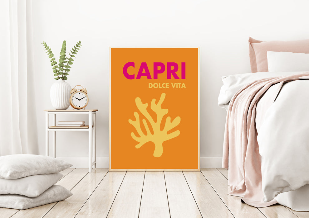 Capri Travel City Art Print
