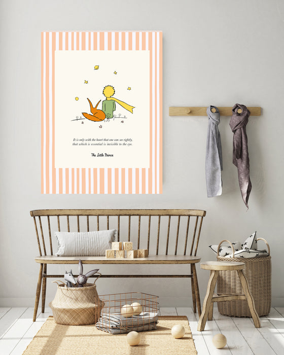 The Little Prince Fox Vintage Children's Book Cover Art Print