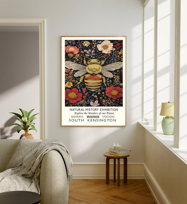 Natural History Bee Museum Art Print