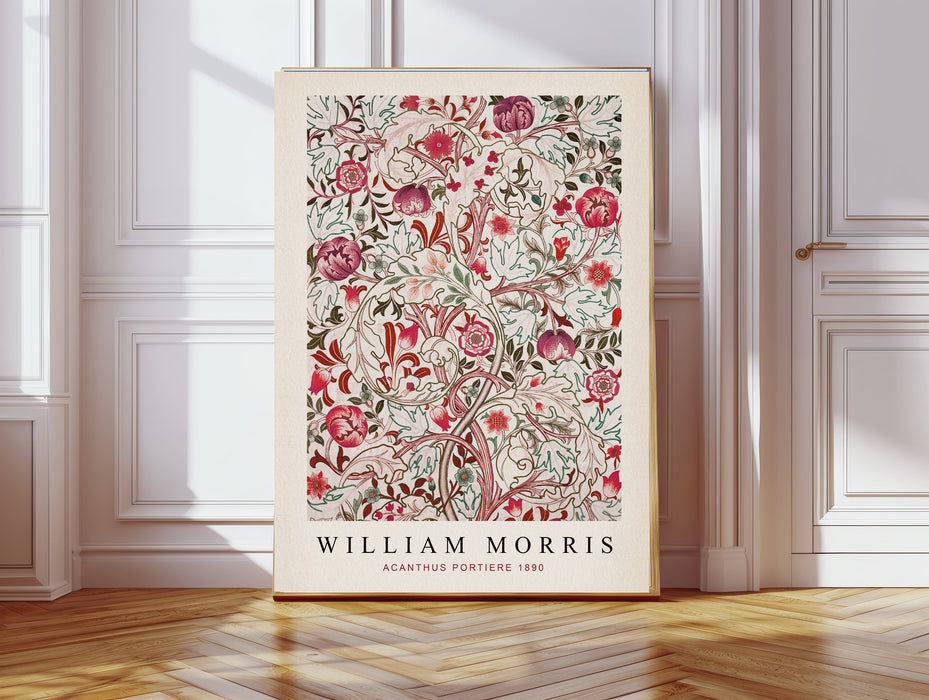 William Morris Pink Set Of Two Art Prints
