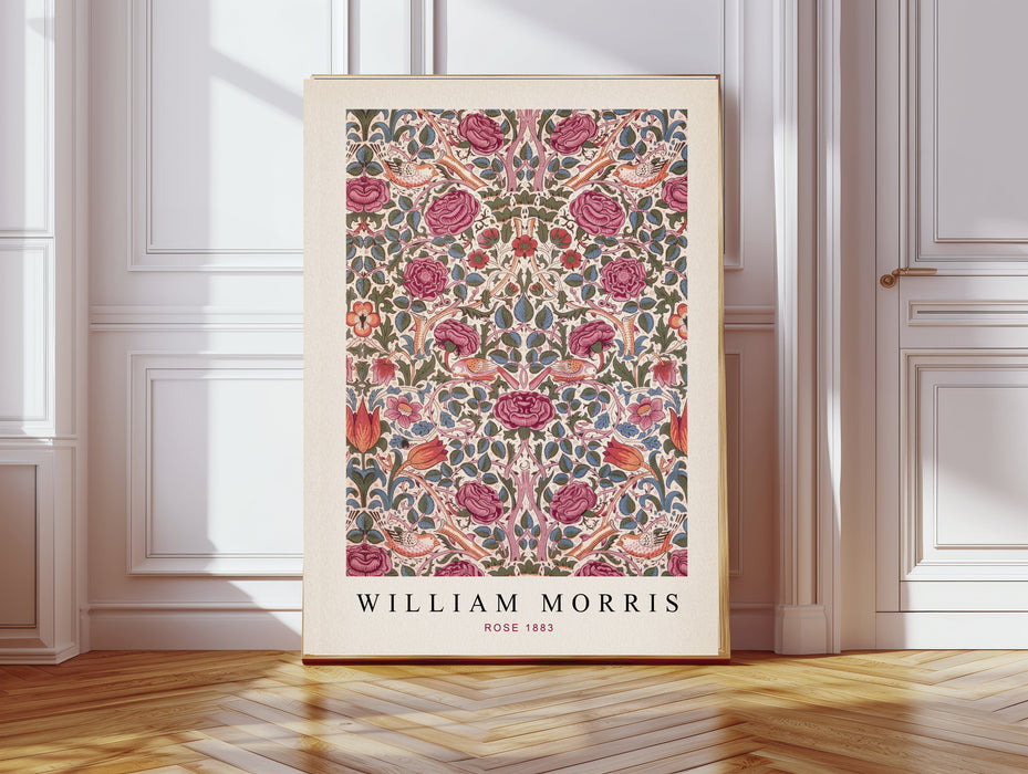 William Morris Pink Set Of Two Art Prints