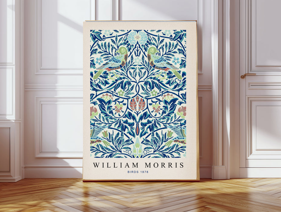 William Morris Blue Bird Set Of Two Art Prints