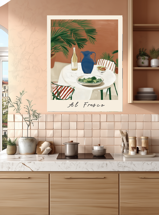 Al Fresco — Mediterranean Table Art Print