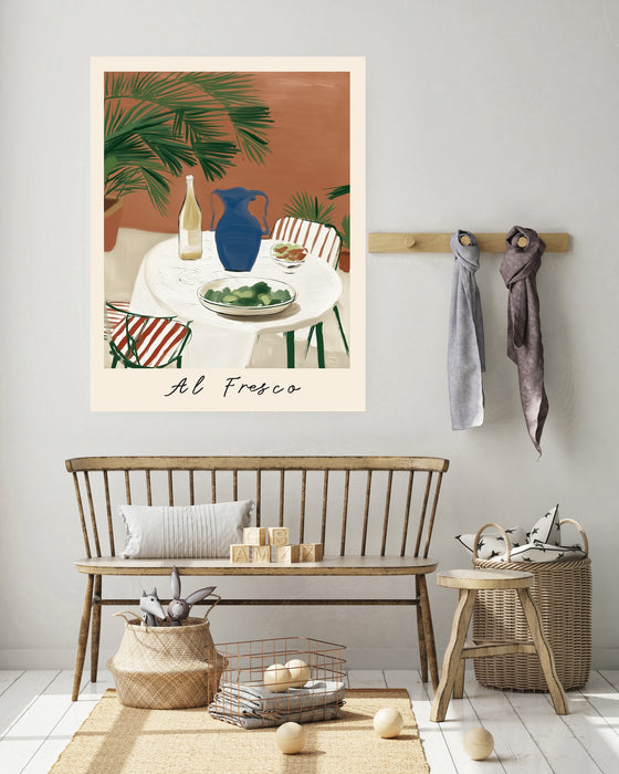 Al Fresco — Mediterranean Table Art Print
