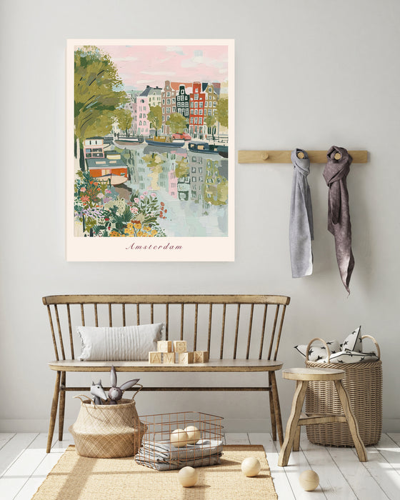 Amsterdam City Travel Art Print