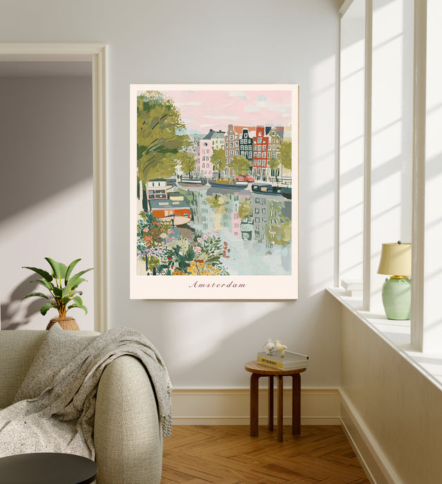 Amsterdam City Travel Art Print