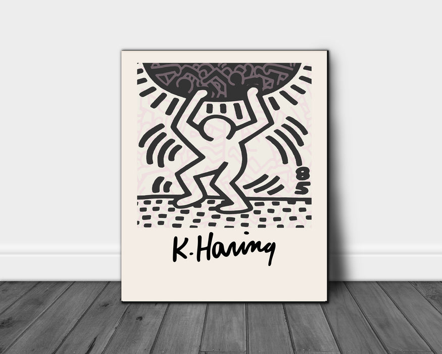 Keith Haring 1985 World Art Print