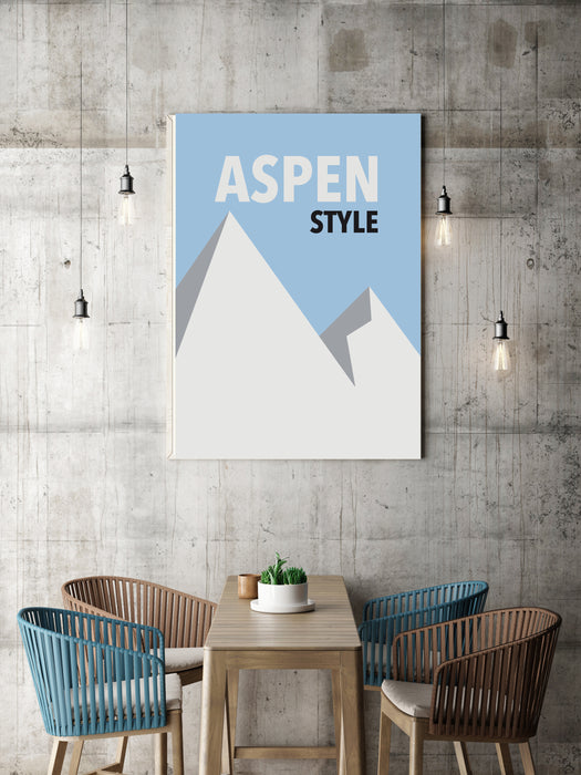 Aspen Travel City Art Print