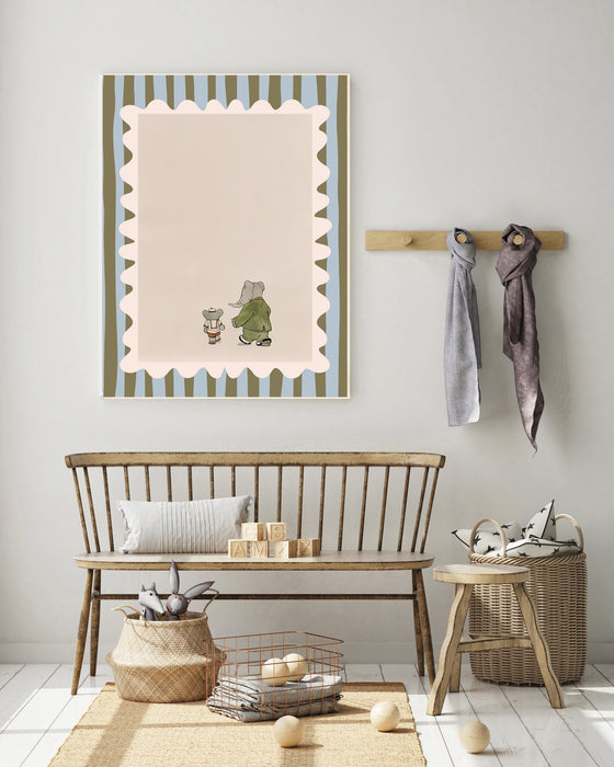 Babar the Elephant  Vintage Nursery Art Print