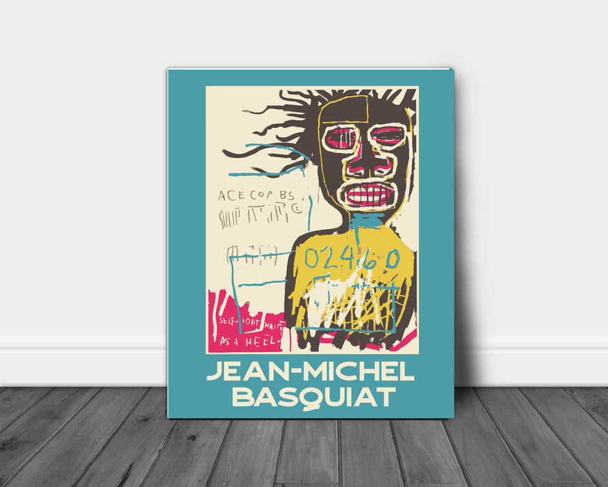 Jean-Michel Basquiat Turquoise Art Print