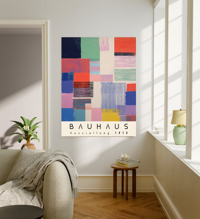Bauhaus Abstract German Mid Century Art Print