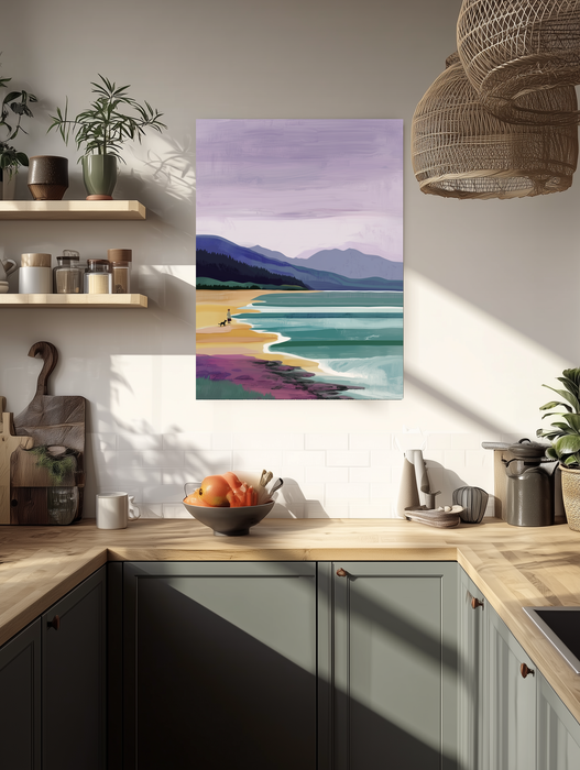 BeachWalking Coastal Landscape Art Print