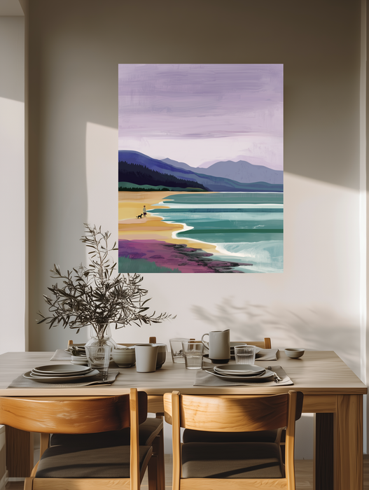 BeachWalking Coastal Landscape Art Print