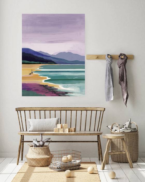 BeachWalking Coastal Landscape Art Print