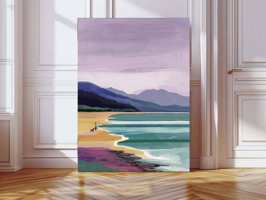BeachWalking Coastal Landscape Art Print