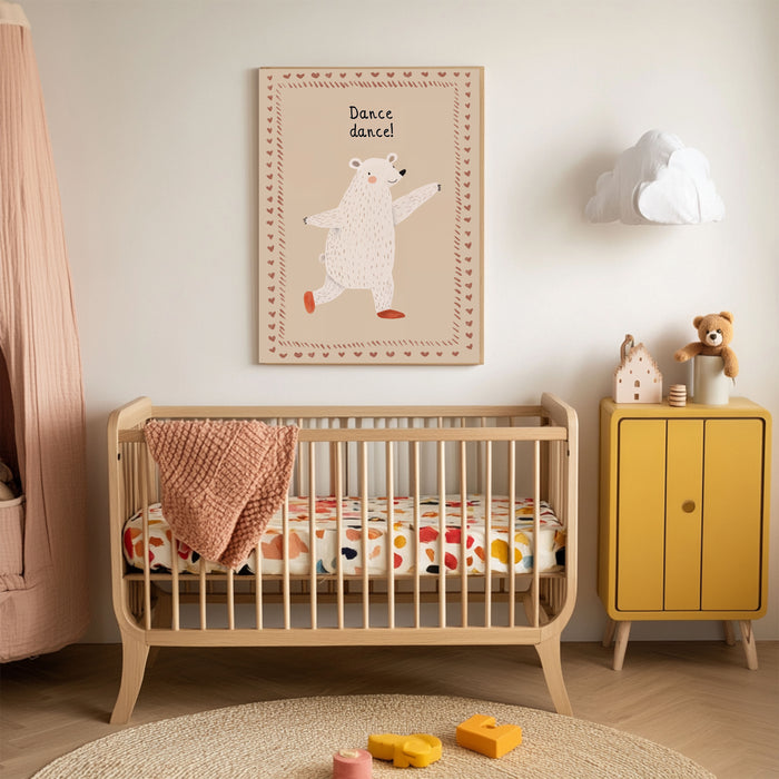 Dancing Bear Nursery Art Print