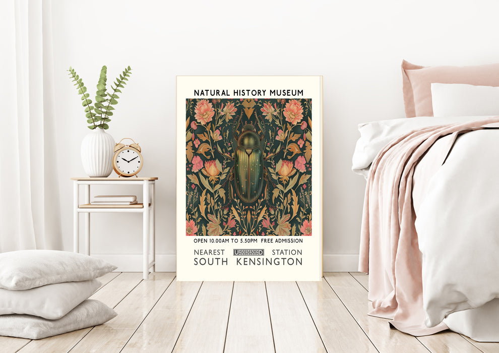 Natural History Beetle Museum Art Print