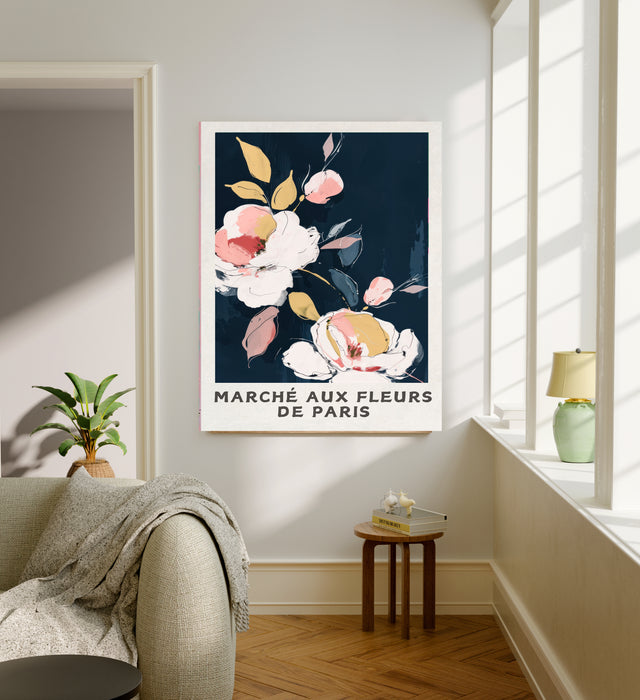 Marche Aux Fleurs French Flower Art Print