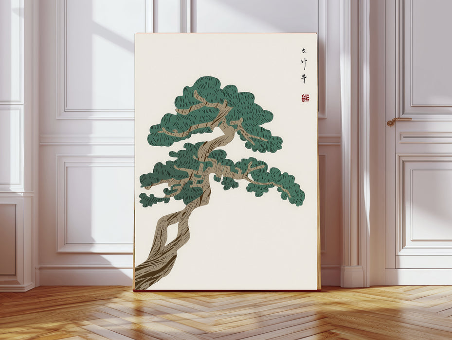 Japanese Bonsai Tree Vintage Art Print