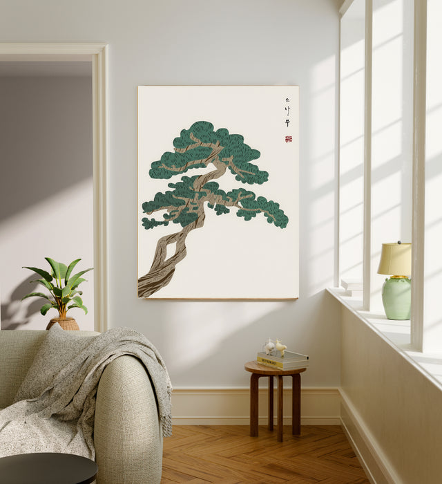 Japanese Bonsai Tree Vintage Art Print