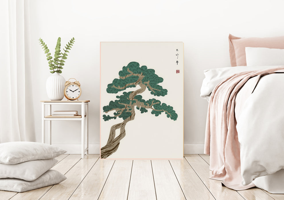 Japanese Bonsai Tree Vintage Art Print