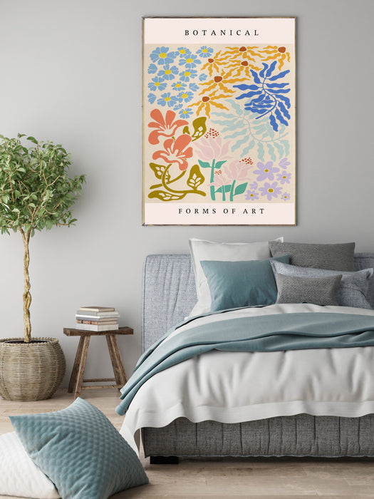 Botanical Flower Meadow Art Print