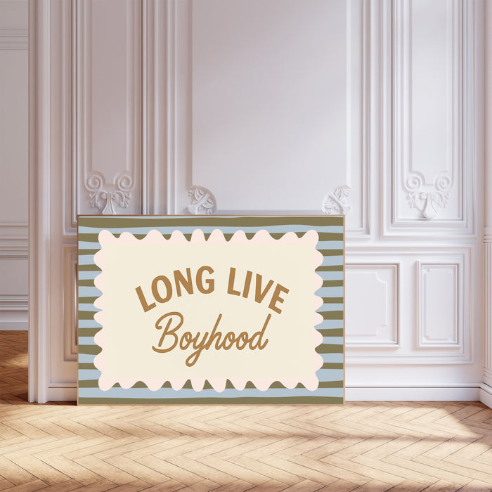 Long Live Boyhood Nursery Art Print