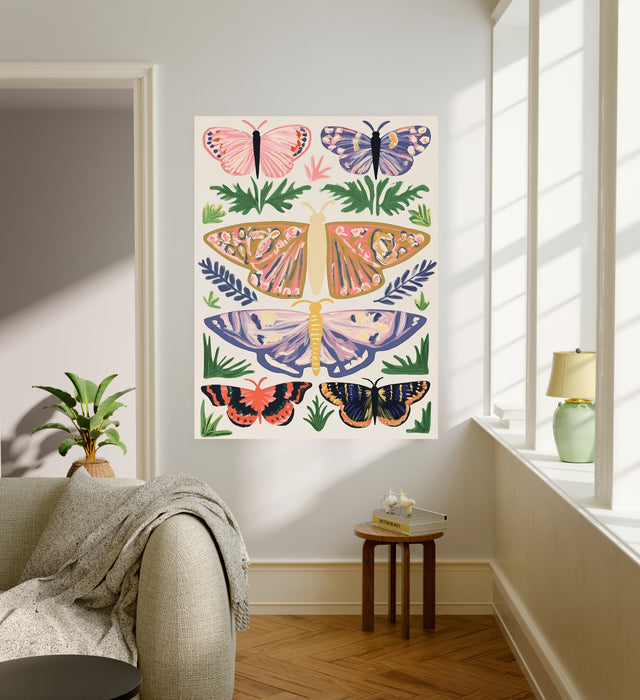 Pastel Butterfly Nature Art Print