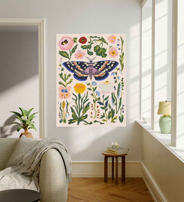 Pastel Butterfly Nature Art Print
