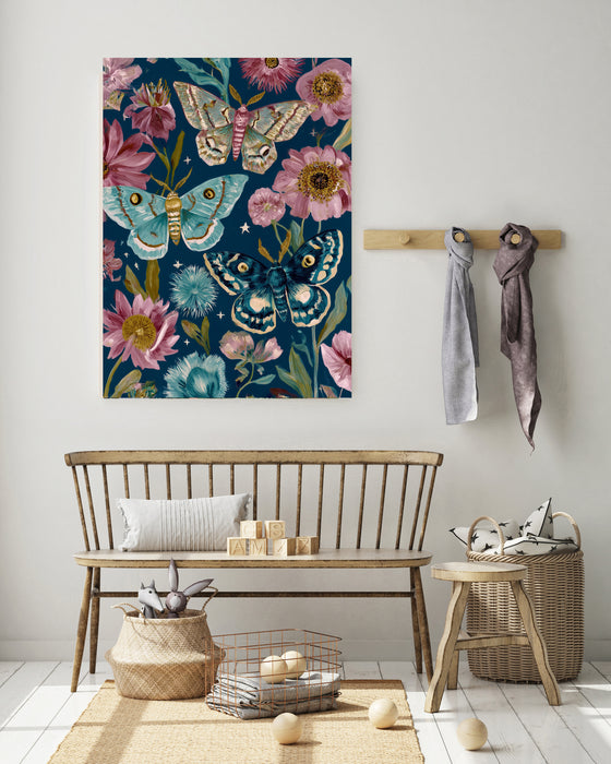 Blue Butterfly Painting Art Print