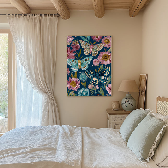 Blue Butterfly Painting Art Print