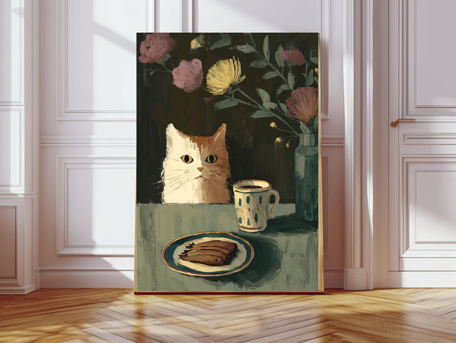 Cat Portrait Painting Art Print