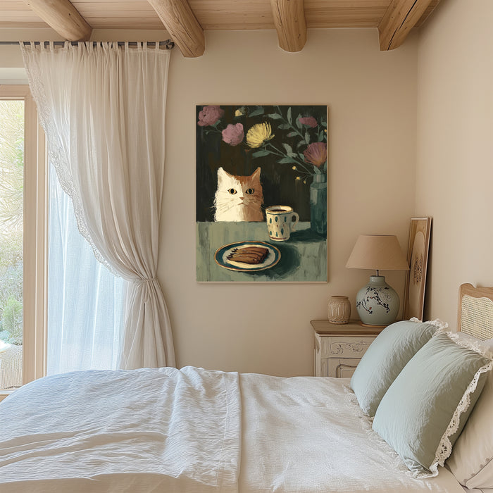 Cat Portrait Painting Art Print