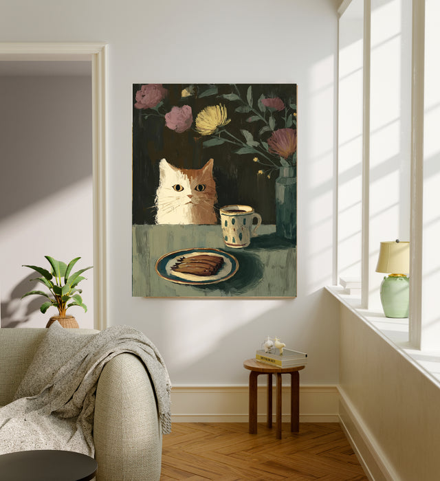 Cat Portrait Painting Art Print