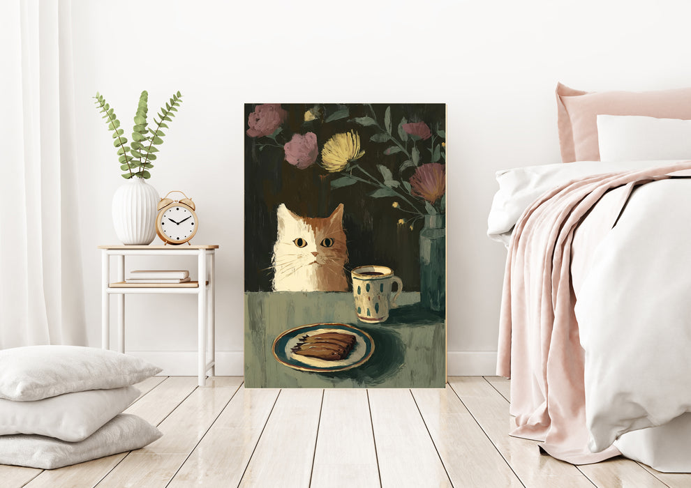 Cat Portrait Painting Art Print