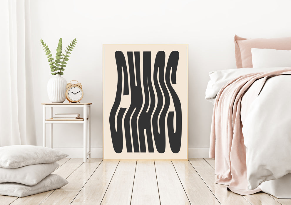 Chaos Typography Art Print