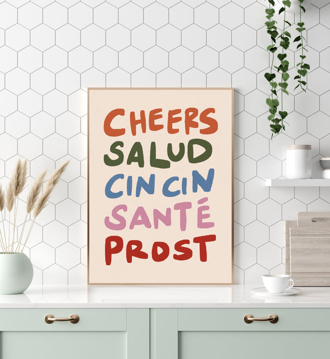 Sante Cheers  Kitchen Art Print