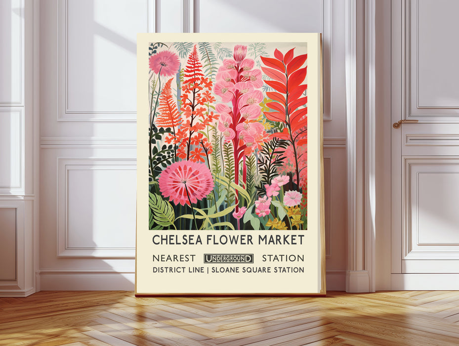 Chelsea Flower Market Botanical Art Print