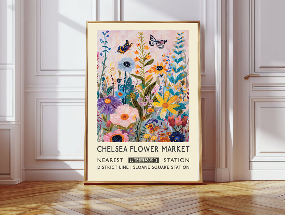 Chelsea Flower Market Botanical Art Print