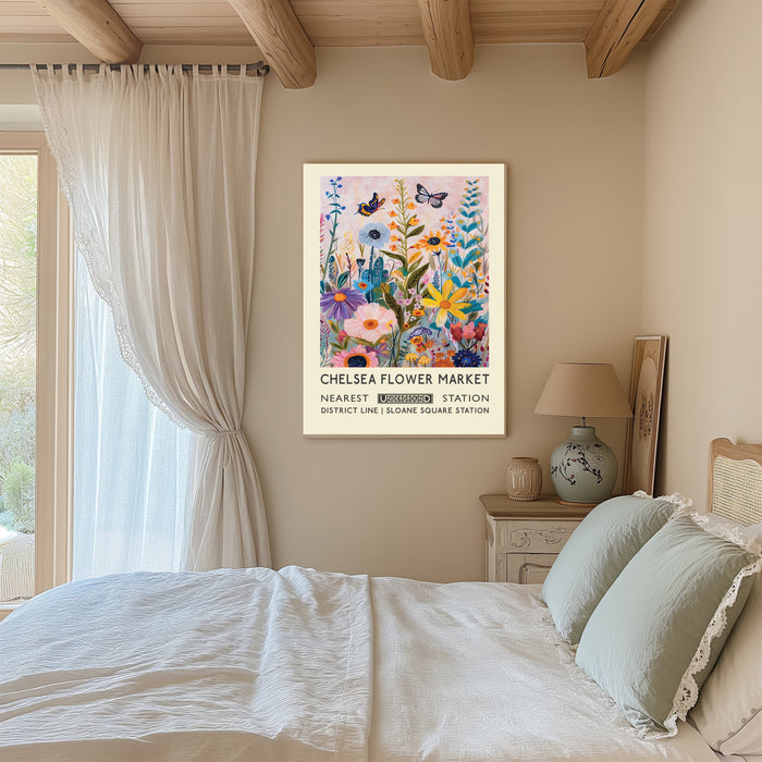 Chelsea Flower Market Botanical Art Print