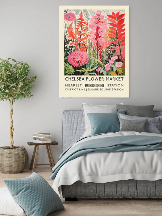 Chelsea Flower Market Botanical Art Print