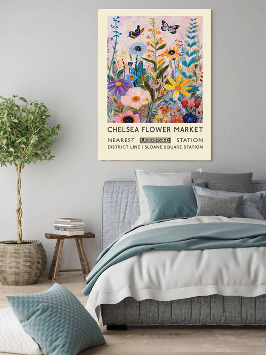 Chelsea Flower Market Botanical Art Print