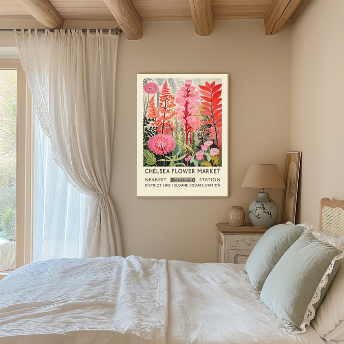 Chelsea Flower Market Botanical Art Print