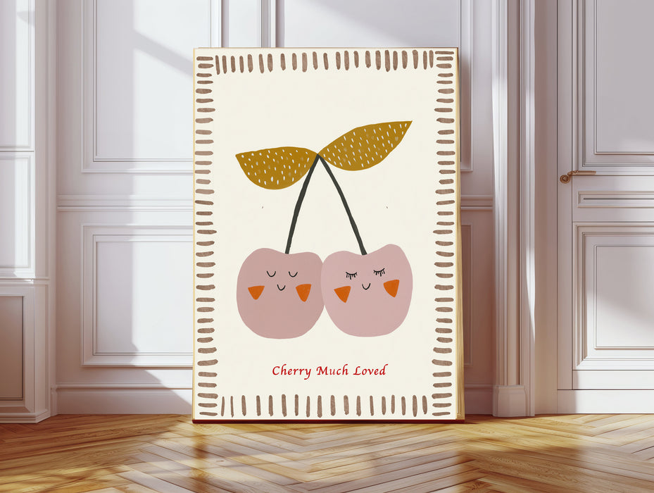 Cherry Fruit Quote Nursery Art Print