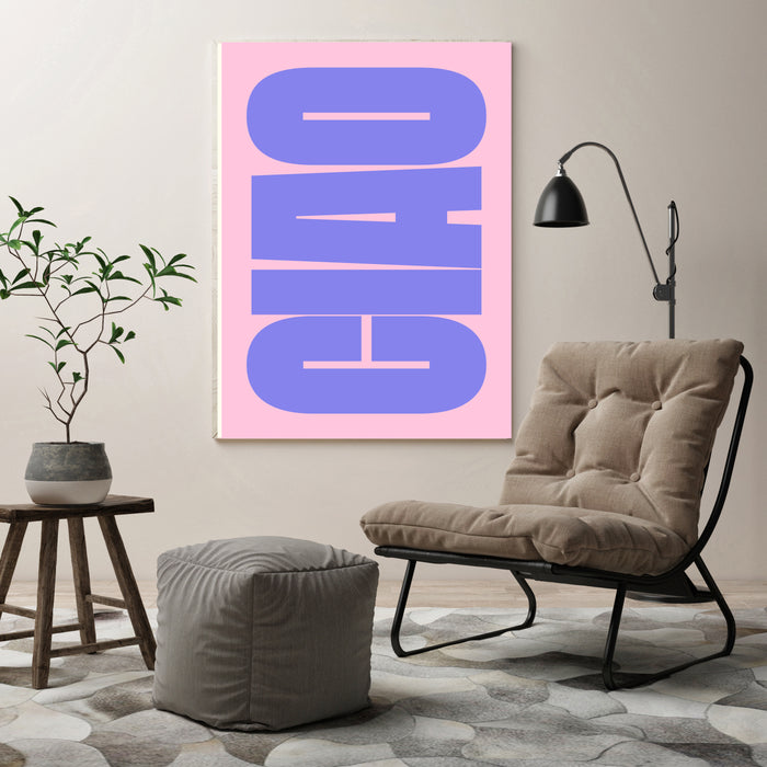 'Ciao' Typography Art Print