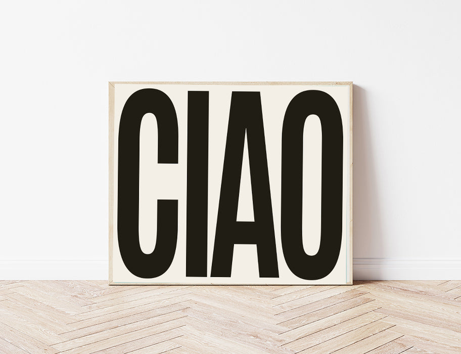 Ciao Italian Retro Art Print