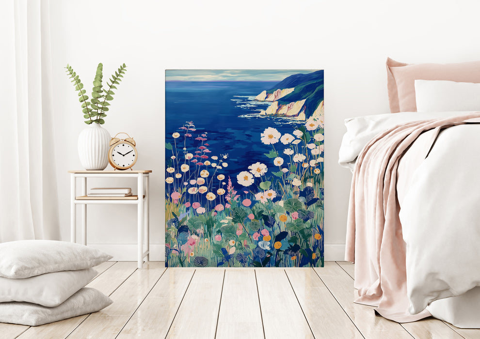 Cliff Sea Landscape Art Print